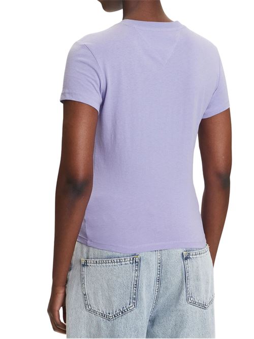 T-shirt viola in cotone Tommy Jeans | DW0DW21164W0E